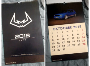 Volkswageni klubi kalender,mille materjali ning küljenduse/kujundusega tegelesin.
